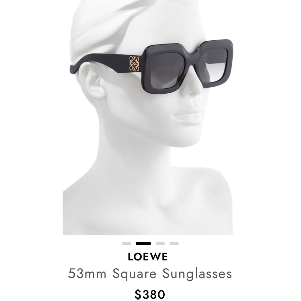 Loewe Anagram 53 mm square sunglasses like new, perfect condition